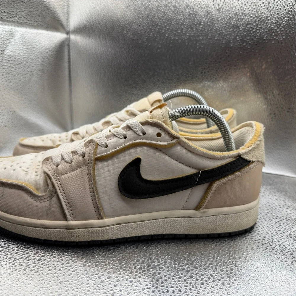 Size 8 Nike Air Jordan 1 Low OG EX Coconut Milk‎ White Mens Sneakers DV0982-100